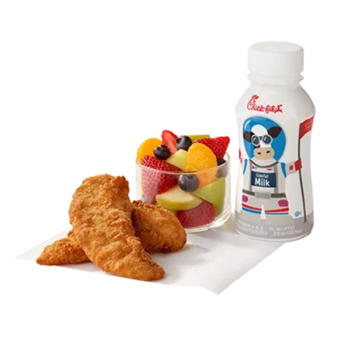 Chick-fil-A Menu With Prices, Calories & Pictures (2026) 123 Chick Fil a 2 Ct Chick-n-Strips Kids Meal