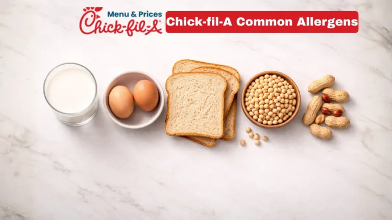 Chick-fil-A Allergen Menu 2026 2 Chick-fil-A allergen menu displaying common allergens found in chicken items for customer awareness.