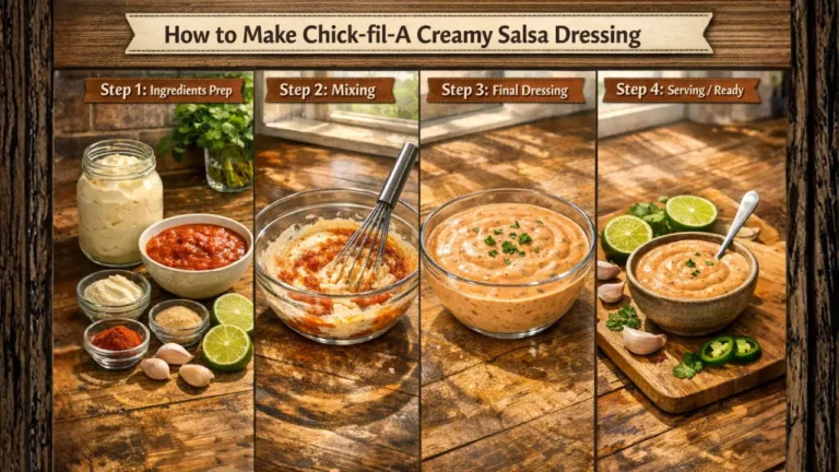 Chick-fil-A Creamy Salsa Dressing Recipe in 2026 Full Guide 4 Chick-fil-A-like creamy salsa dressing recipe, perfect for salads, tacos, or dipping.