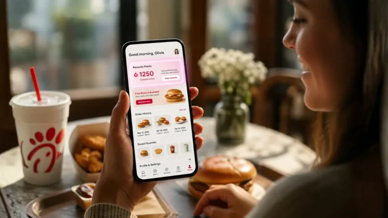 Chick-fil-A Login Complete Guide 2026 3 Mobile app display of Chick-fil-A login feature for convenient food ordering.