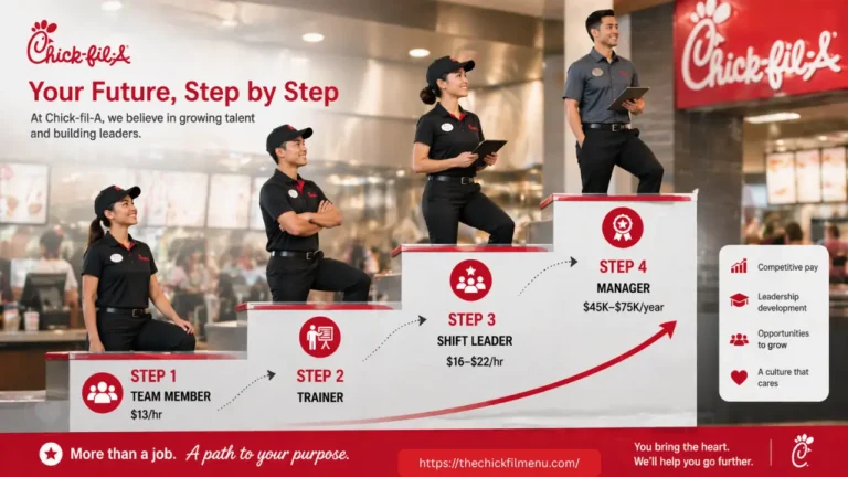 Chick-fil-A Pay Details in 2026 3 A promotional image for Chick-fil-A's marketing campaign highlighting their commitment to future growth initiatives.