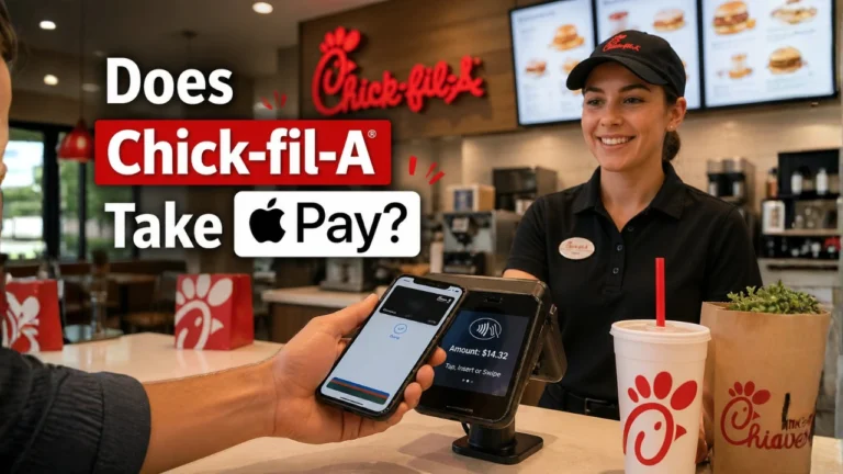 Image asking Does Chick-fil-A Take Apple Pay as a payment method.
